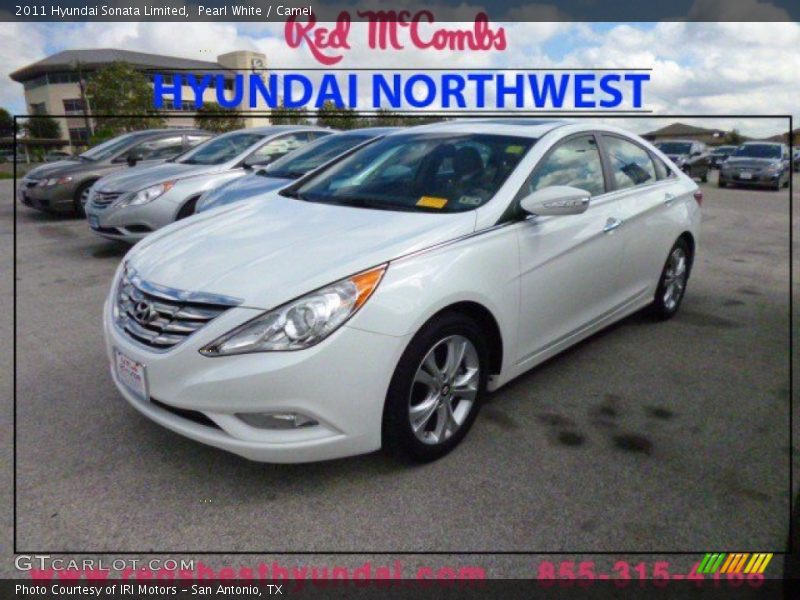 Pearl White / Camel 2011 Hyundai Sonata Limited