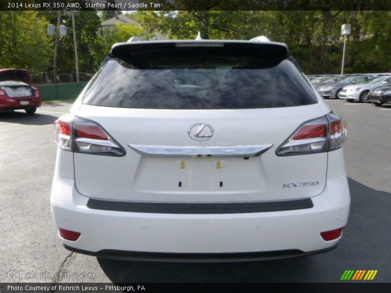 Starfire Pearl / Saddle Tan 2014 Lexus RX 350 AWD