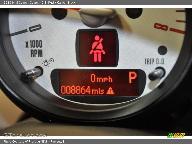 Chili Red / Carbon Black 2013 Mini Cooper Coupe