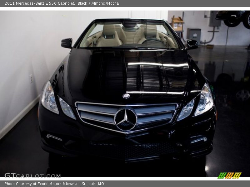 Black / Almond/Mocha 2011 Mercedes-Benz E 550 Cabriolet