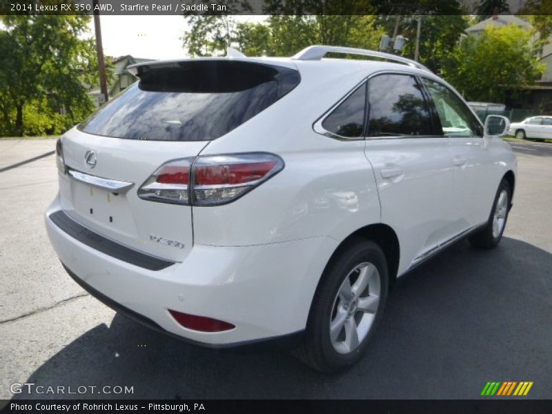 Starfire Pearl / Saddle Tan 2014 Lexus RX 350 AWD