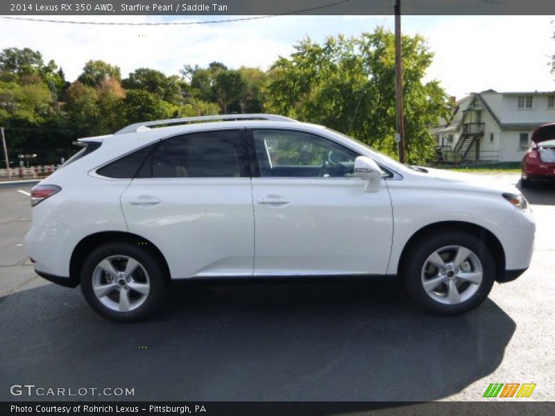 Starfire Pearl / Saddle Tan 2014 Lexus RX 350 AWD