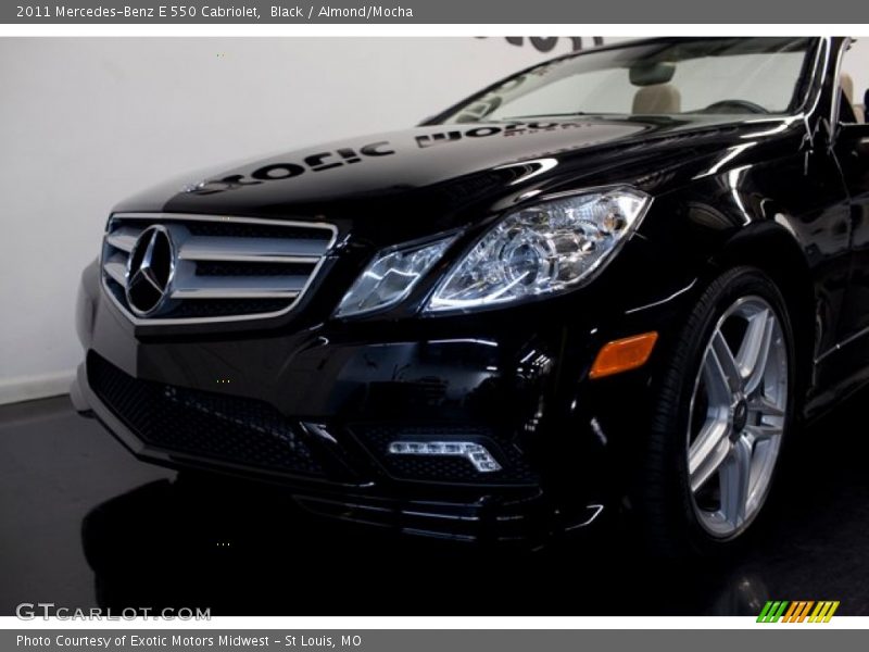 Black / Almond/Mocha 2011 Mercedes-Benz E 550 Cabriolet