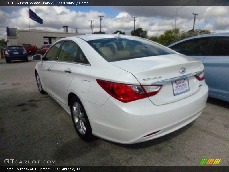 Pearl White / Camel 2011 Hyundai Sonata Limited