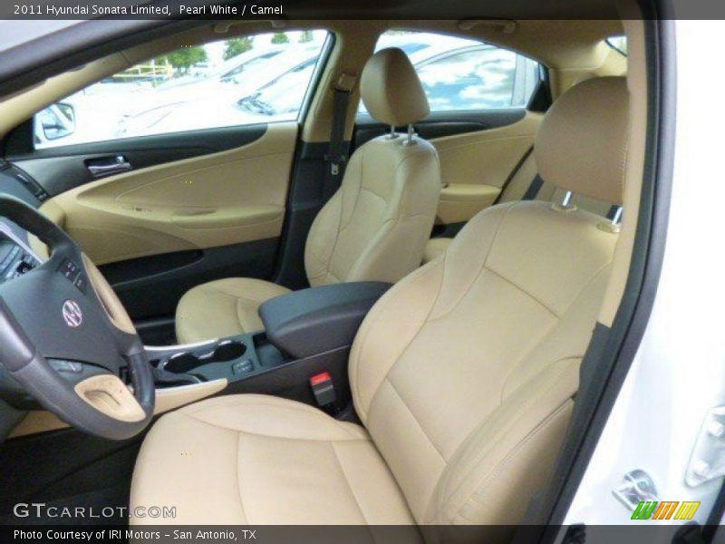 Pearl White / Camel 2011 Hyundai Sonata Limited