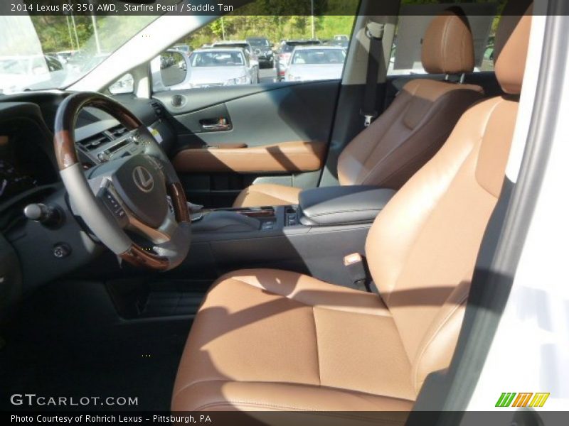Starfire Pearl / Saddle Tan 2014 Lexus RX 350 AWD