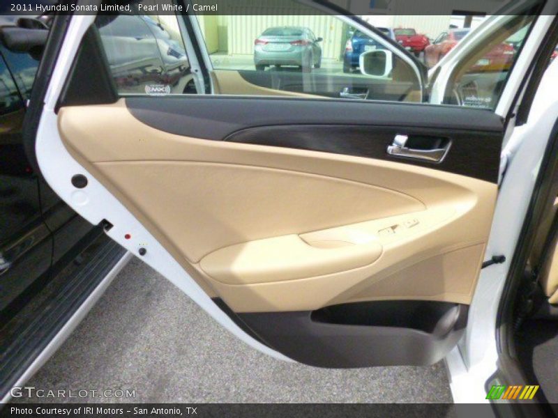 Pearl White / Camel 2011 Hyundai Sonata Limited
