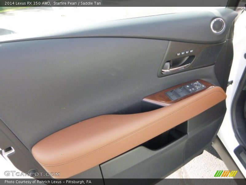Starfire Pearl / Saddle Tan 2014 Lexus RX 350 AWD