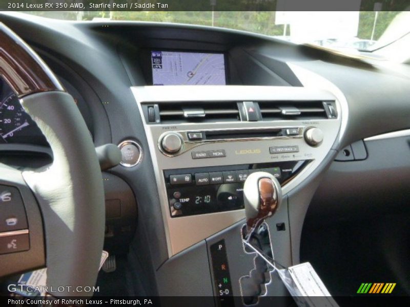 Starfire Pearl / Saddle Tan 2014 Lexus RX 350 AWD