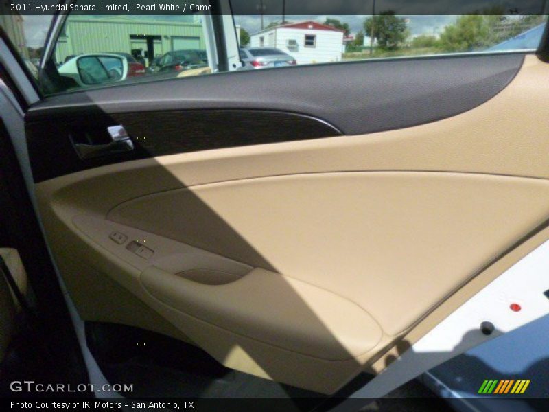 Pearl White / Camel 2011 Hyundai Sonata Limited