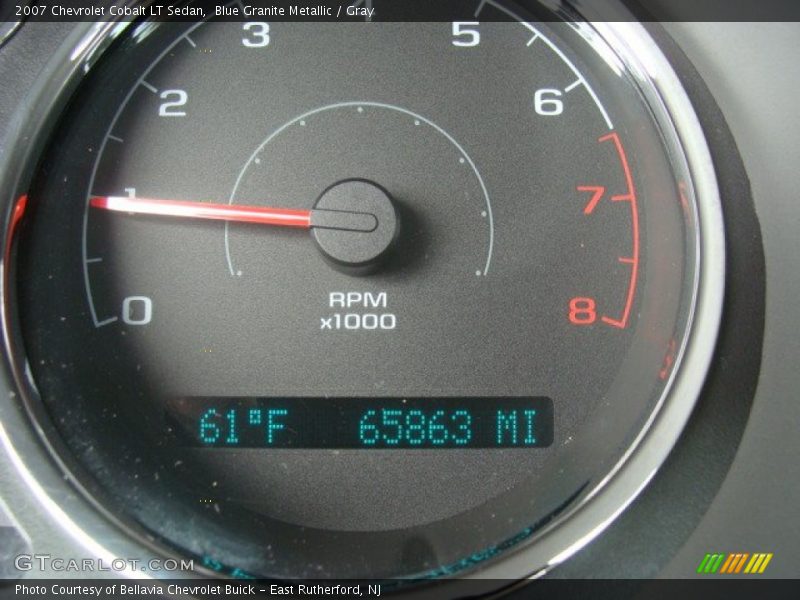 Blue Granite Metallic / Gray 2007 Chevrolet Cobalt LT Sedan