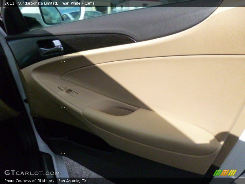 Pearl White / Camel 2011 Hyundai Sonata Limited
