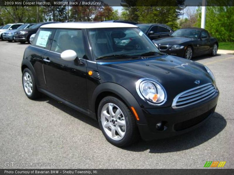 Midnight Black / Black/Grey 2009 Mini Cooper Hardtop