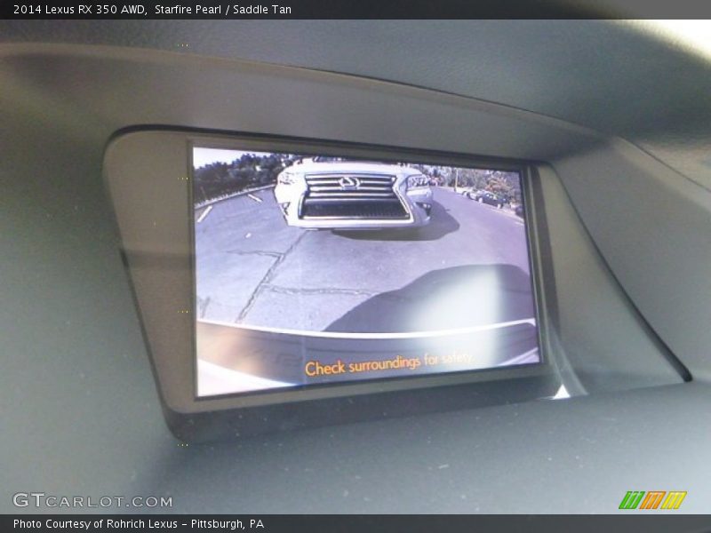 Starfire Pearl / Saddle Tan 2014 Lexus RX 350 AWD