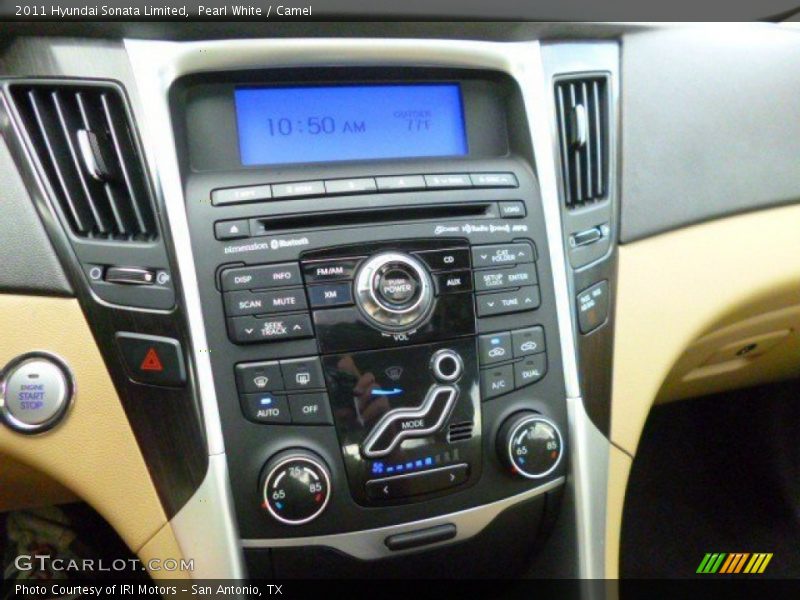 Pearl White / Camel 2011 Hyundai Sonata Limited