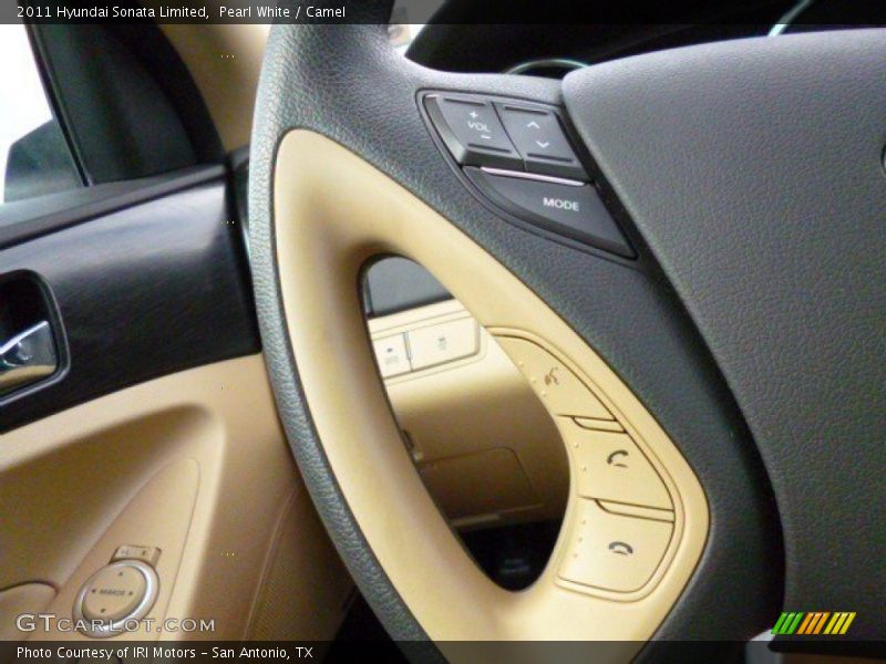 Pearl White / Camel 2011 Hyundai Sonata Limited