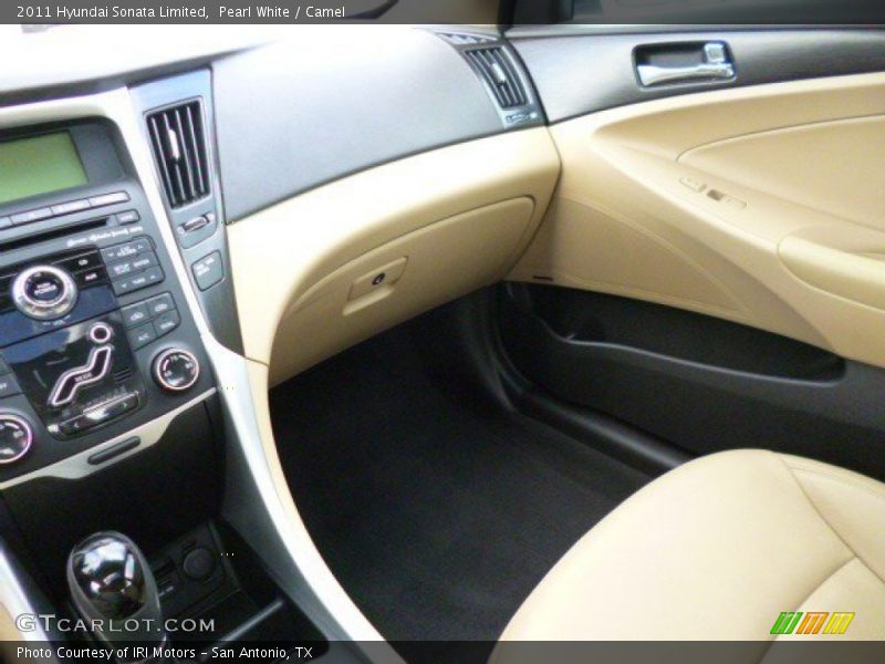 Pearl White / Camel 2011 Hyundai Sonata Limited