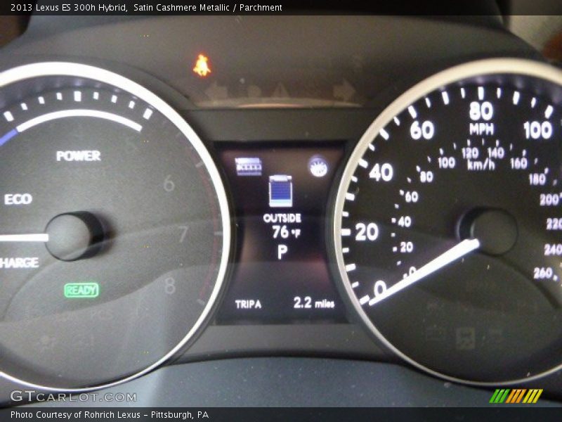 Satin Cashmere Metallic / Parchment 2013 Lexus ES 300h Hybrid