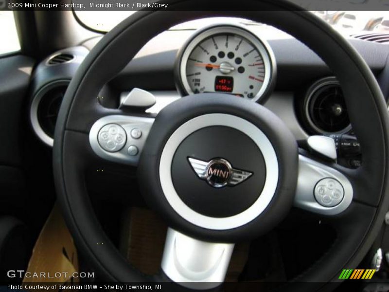 Midnight Black / Black/Grey 2009 Mini Cooper Hardtop