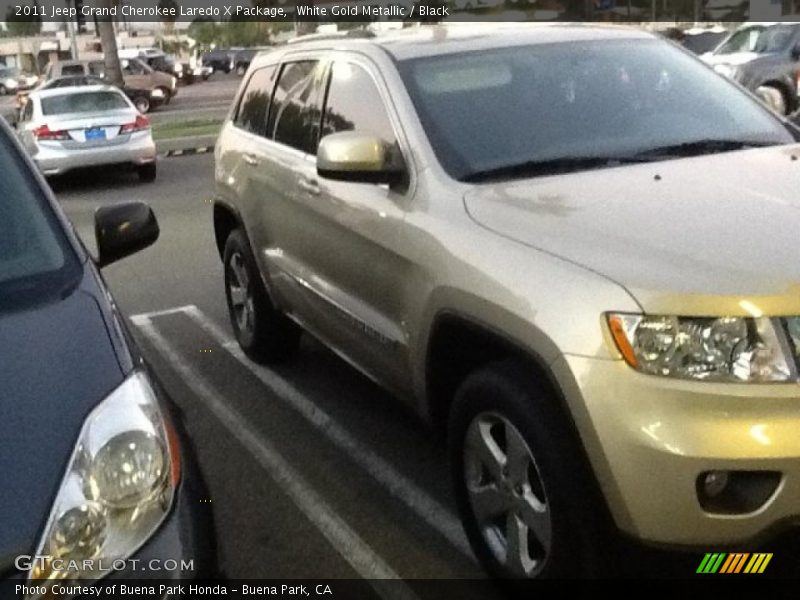 White Gold Metallic / Black 2011 Jeep Grand Cherokee Laredo X Package