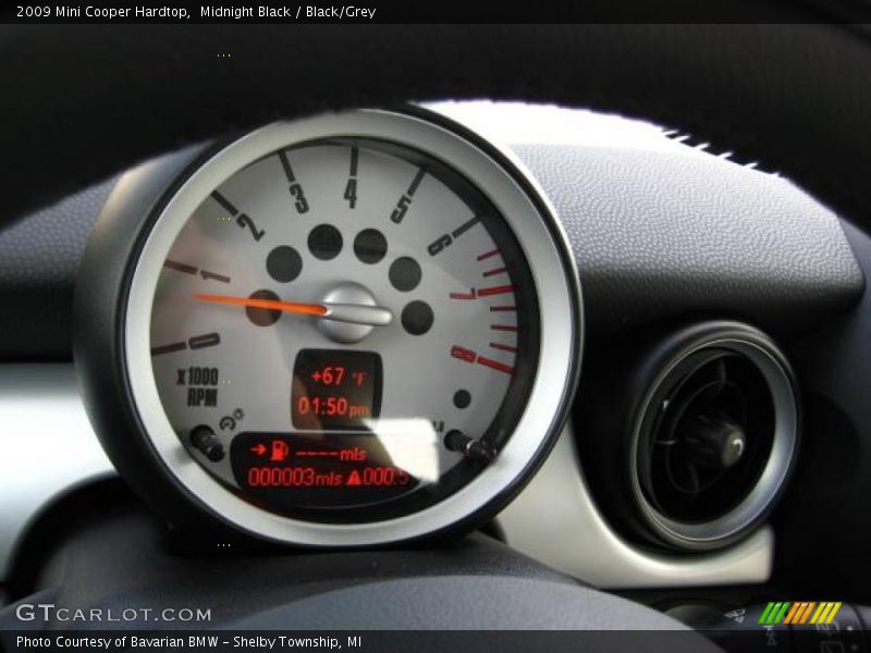 Midnight Black / Black/Grey 2009 Mini Cooper Hardtop