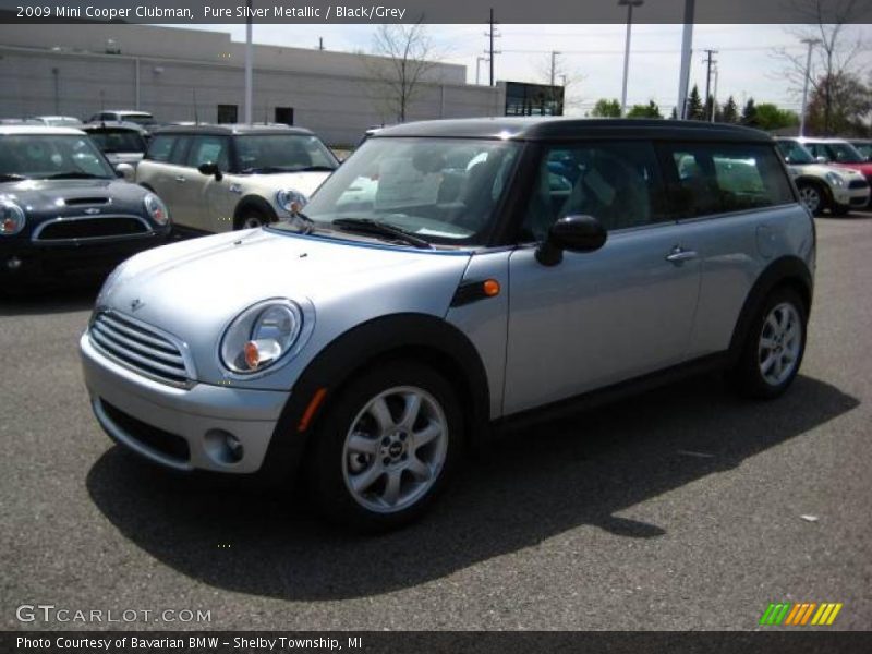 Pure Silver Metallic / Black/Grey 2009 Mini Cooper Clubman