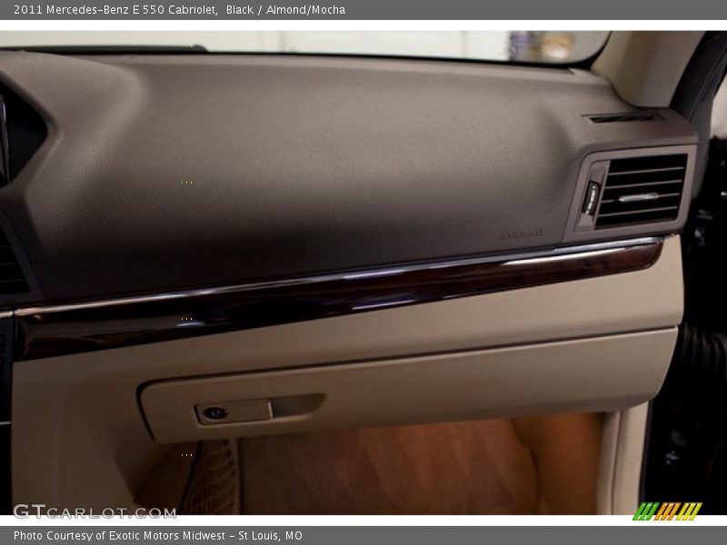 Black / Almond/Mocha 2011 Mercedes-Benz E 550 Cabriolet