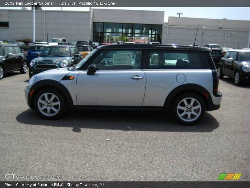 Pure Silver Metallic / Black/Grey 2009 Mini Cooper Clubman