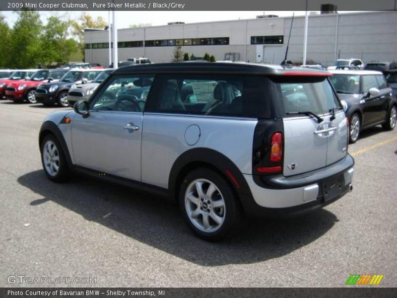 Pure Silver Metallic / Black/Grey 2009 Mini Cooper Clubman