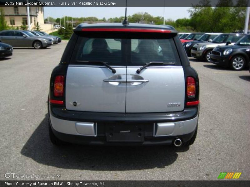 Pure Silver Metallic / Black/Grey 2009 Mini Cooper Clubman
