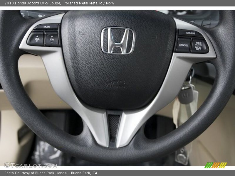Polished Metal Metallic / Ivory 2010 Honda Accord LX-S Coupe