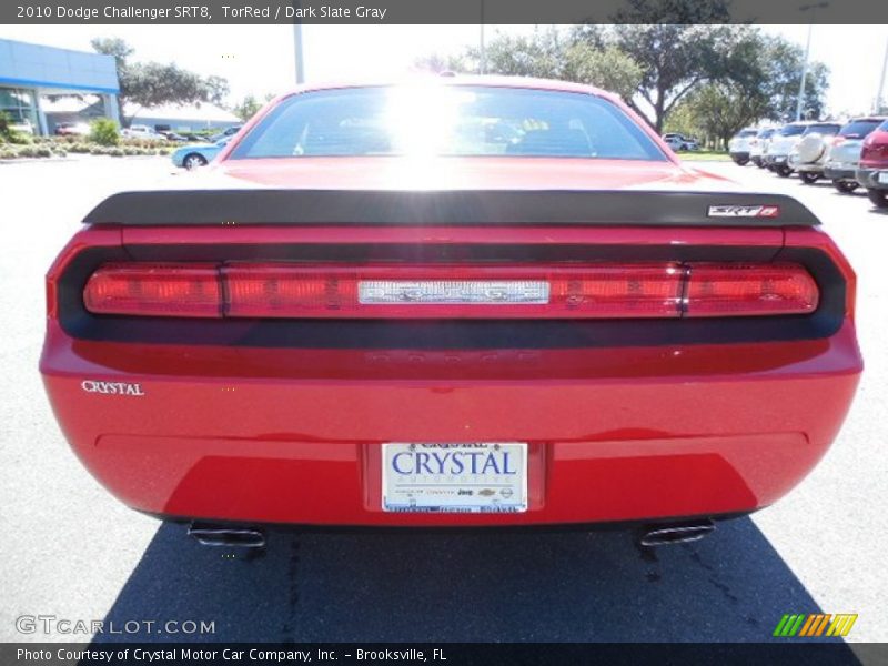 TorRed / Dark Slate Gray 2010 Dodge Challenger SRT8