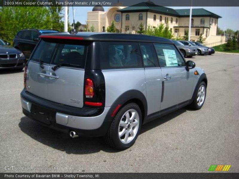 Pure Silver Metallic / Black/Grey 2009 Mini Cooper Clubman
