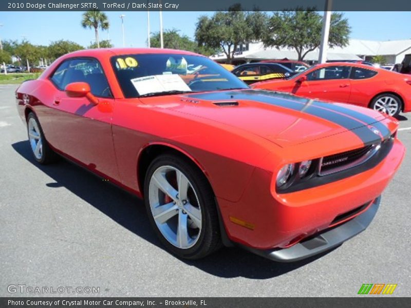 TorRed / Dark Slate Gray 2010 Dodge Challenger SRT8