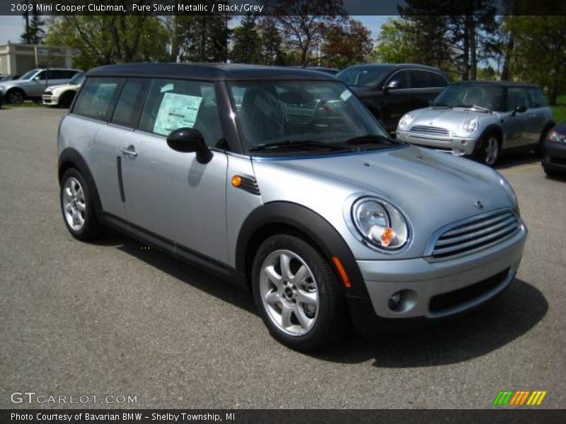 Pure Silver Metallic / Black/Grey 2009 Mini Cooper Clubman