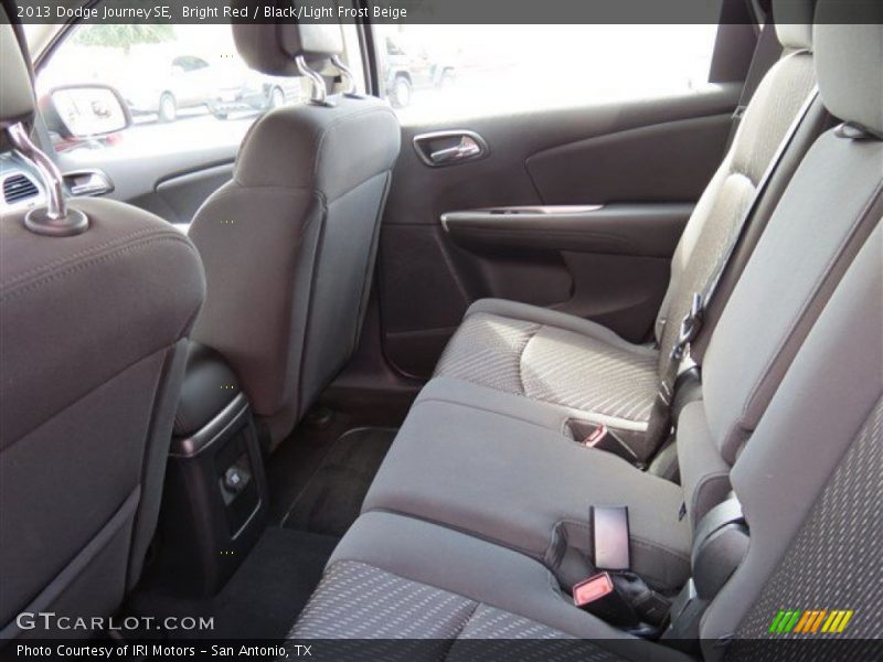 Bright Red / Black/Light Frost Beige 2013 Dodge Journey SE