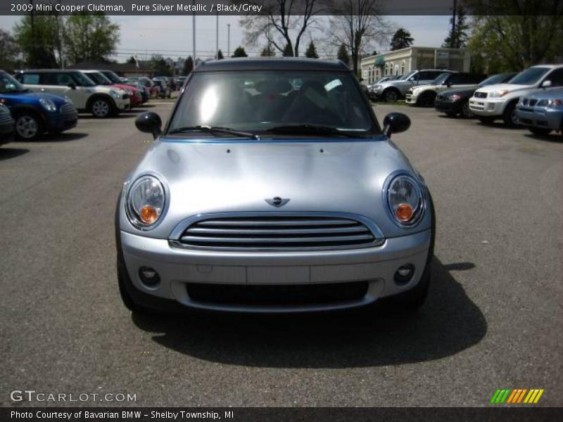 Pure Silver Metallic / Black/Grey 2009 Mini Cooper Clubman