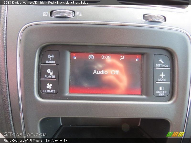 Bright Red / Black/Light Frost Beige 2013 Dodge Journey SE