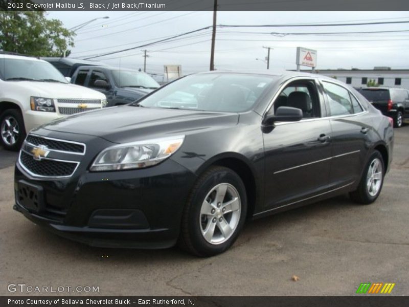 Black / Jet Black/Titanium 2013 Chevrolet Malibu LS
