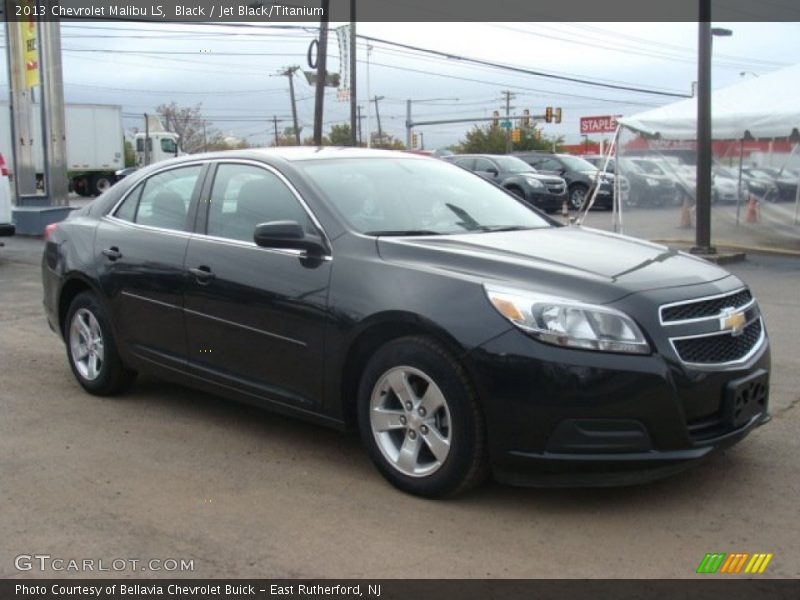 Black / Jet Black/Titanium 2013 Chevrolet Malibu LS