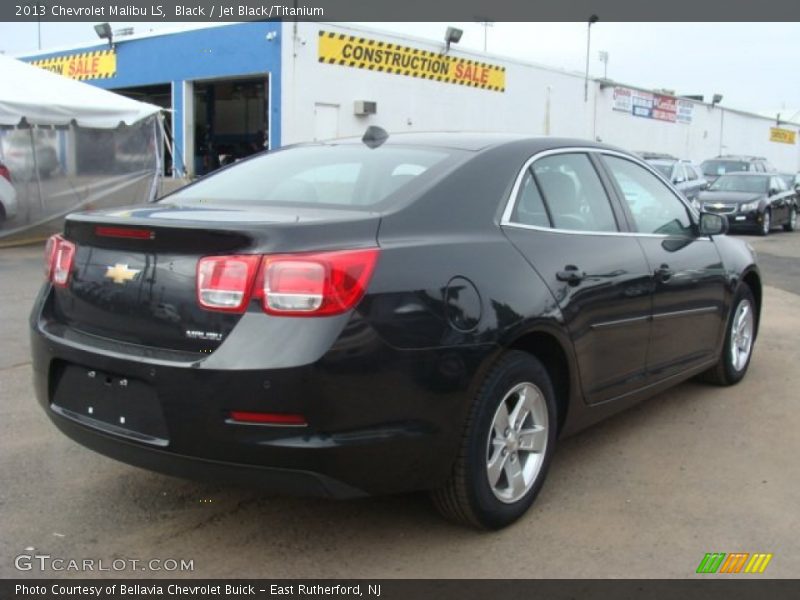 Black / Jet Black/Titanium 2013 Chevrolet Malibu LS