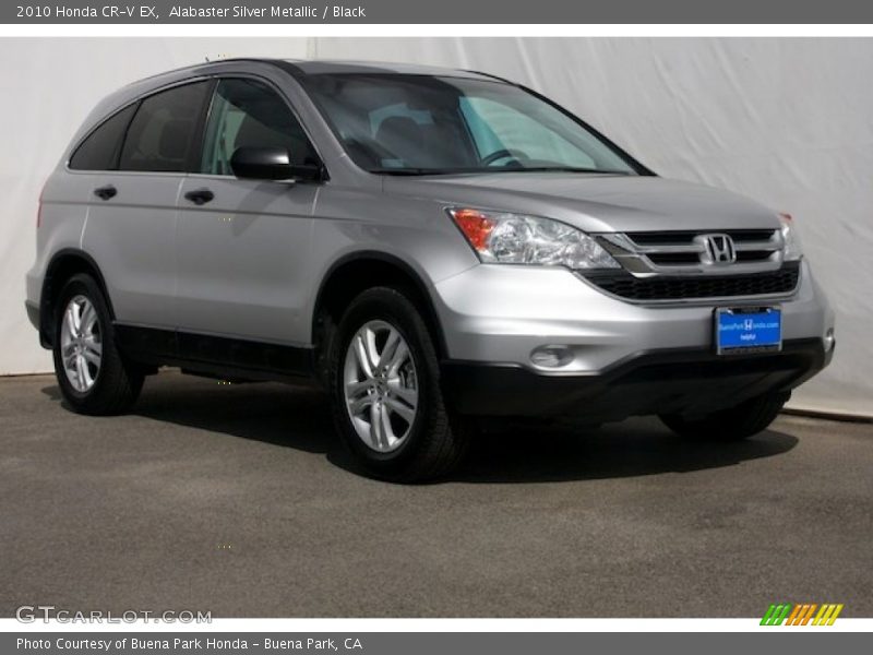 Alabaster Silver Metallic / Black 2010 Honda CR-V EX