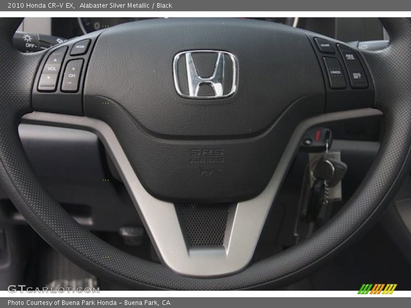 Alabaster Silver Metallic / Black 2010 Honda CR-V EX