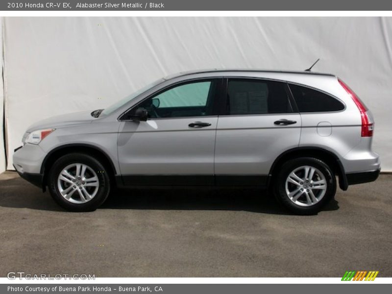 Alabaster Silver Metallic / Black 2010 Honda CR-V EX