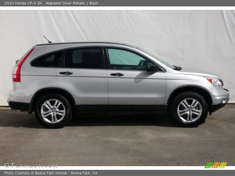 Alabaster Silver Metallic / Black 2010 Honda CR-V EX