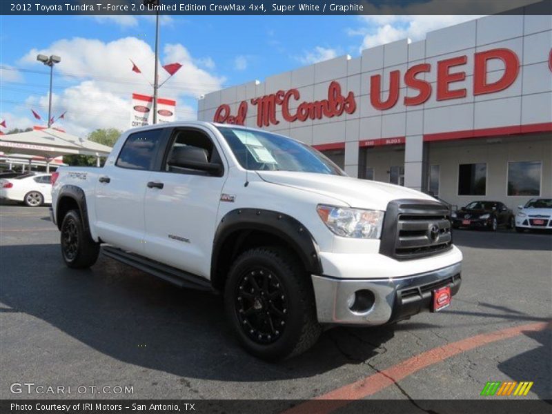 Super White / Graphite 2012 Toyota Tundra T-Force 2.0 Limited Edition CrewMax 4x4