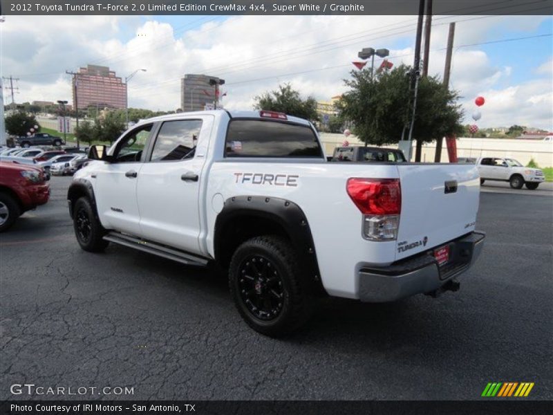 Super White / Graphite 2012 Toyota Tundra T-Force 2.0 Limited Edition CrewMax 4x4