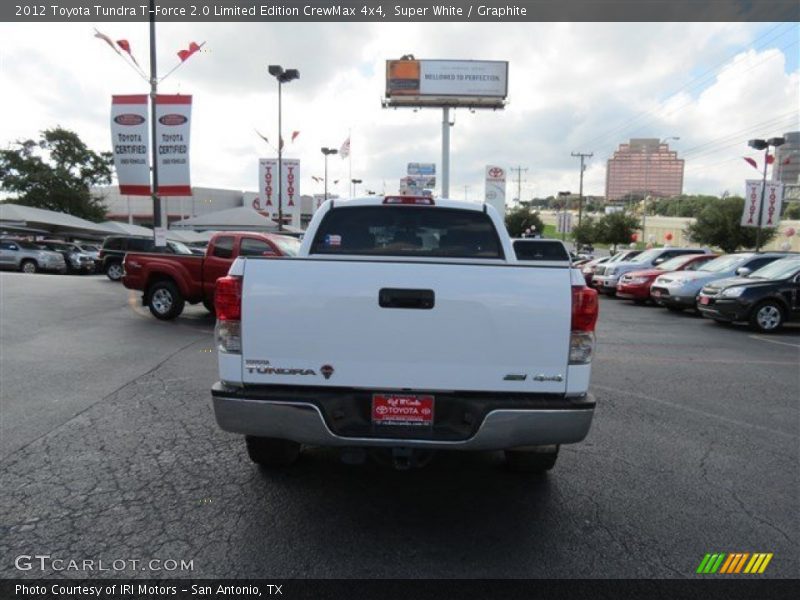 Super White / Graphite 2012 Toyota Tundra T-Force 2.0 Limited Edition CrewMax 4x4