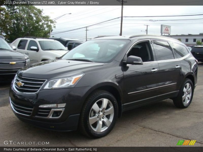 Cyber Gray Metallic / Ebony 2013 Chevrolet Traverse LTZ AWD