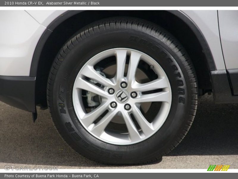 Alabaster Silver Metallic / Black 2010 Honda CR-V EX
